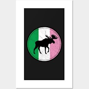 Newfoundland Moose Dominion Flag || Newfoundland and Labrador || Gift || Souvenir Posters and Art